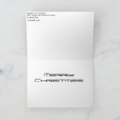 Stout Meisje Kerstmis 2020 Schilderij op een Feestdagen Kaart (Binnen)