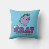 Stout Meisje Stout 100% Brutaal Kussen (Achterkant)