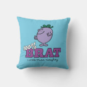 Stout Meisje Stout 100% Brutaal Kussen (Voorkant)