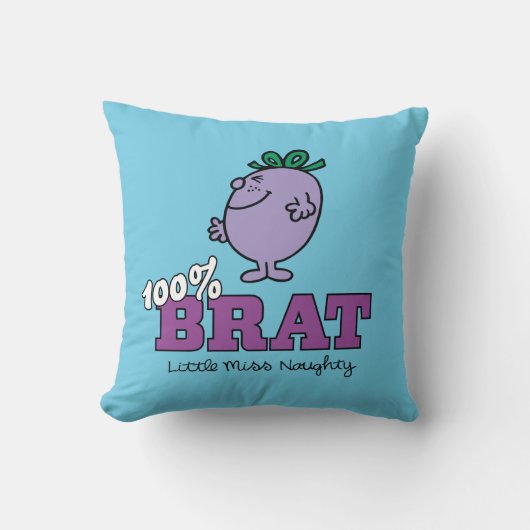 Stout Meisje Stout 100% Brutaal Kussen (Voorkant)