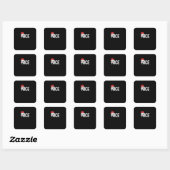 Stout of Braaf Bijpassend Kerst Grappig Ontwerp Vierkante Sticker (Vel)