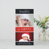 Stout of Braaf? Feestdagenkaart (Staand voorkant)