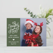 Stout of Braaf Grappige Lieve Kinderen Broer of Zu Feestdagenkaart (Staand voorkant)