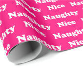 Stout of braaf hete roze moderne grappige cute cadeaupapier (Rol Hoek)
