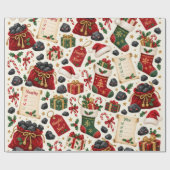 Stout of Braaf Kerst Inpakpapier (Vlak)
