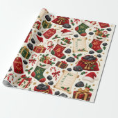 Stout of Braaf Kerst Inpakpapier (Uitgerold)