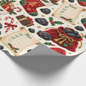 Stout of Braaf Kerst Inpakpapier (Hoek)