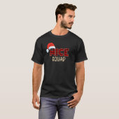 Stout of Braaf Kerst Nice Squad Buffalo Rood T-shirt (Voorkant volledig)