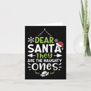 Stout of Braaf Lieve Kerstman Ze Zijn Stout -  Kaart