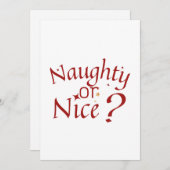 Stout of Braaf? - Speelse typografie voor de feest Feestdagenkaart (Voorkant / Achterkant)