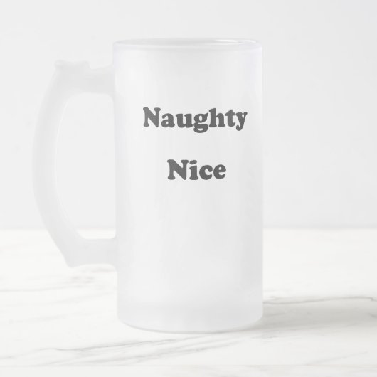 Stout of Braaf zwart grappig Matglas Bierpul (Links)