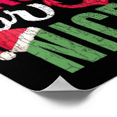 Stout Of Leuk Kerstman Funny Kerstmis In Juli Graf Poster (Hoek)