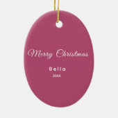 Stout of mooi! Grappig Definieer Naughty Pet Portr Keramisch Ornament (Achterkant)