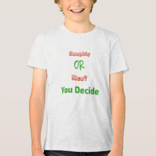 Stout of mooi? Jij beslist over Kerstmis Tri-Blend Shirt