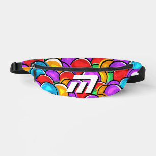 Stout Retro Golfachtige Pop Art Aangepaste Monogra Heuptasje
