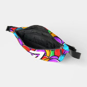 Stout Retro Golfachtige Pop Art Aangepaste Monogra Heuptasje (Open)