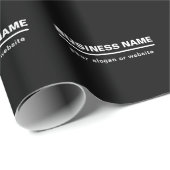 Stout sjabloon voor bedrijfsnaam in modern ontwerp cadeaupapier (Rol Hoek)