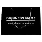 Stout sjabloon voor bedrijfsnaam in modern ontwerp groot cadeauzakje (Voorkant)