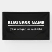 Stout Sjabloon voor bedrijfsnaam in moderne stijl  Spandoek (Horizontaal)