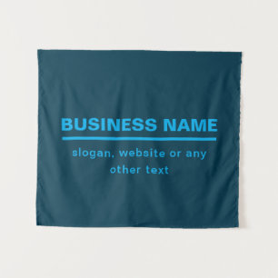 Stout sjabloon voor bedrijfsnaam in moderne stijl wandkleed