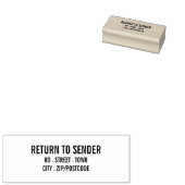 Stout Stijl - Retour Afzender - Zakelijk/ Bedrijf Rubberstempel (Gestempeld)