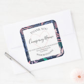 Stout Tropisch Botanisch Productlabel Levendig  Vierkante Sticker (Envelop)