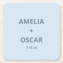 Stout Zachte Blauwe Moderne Trouw Namen Datum Aang