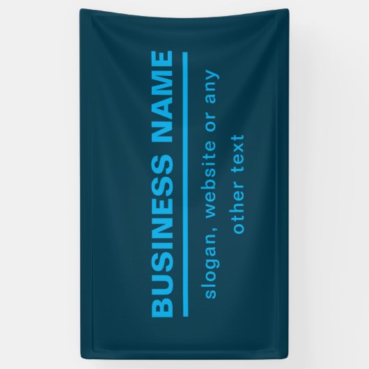 Stout Zakelijk Naamtemplate in modern ontwerp | Bl Spandoek (Verticaal)