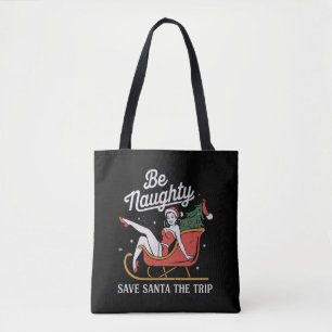 Stout zijn Red Santa De Reis Grappige Kerst Grap Tote Bag