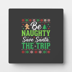 Stout zijn Red Santa Grappige Kerst SVG Fotoplaat