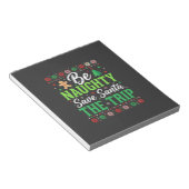 Stout zijn Red Santa Grappige Kerst SVG Notitieblok (Schuin)