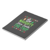 Stout zijn Red Santa Grappige Kerst SVG Notitieblok (Linkerzijde)