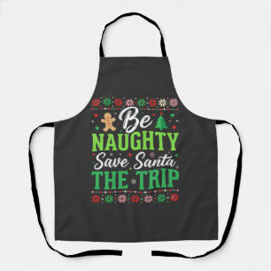 Stout zijn Red Santa Grappige Kerst SVG Schort