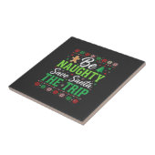 Stout zijn Red Santa Grappige Kerst SVG Tegeltje (Zijkant)