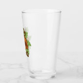 Stoute Aap Schattige Cartoon Primaat Tekening Glas (Links)