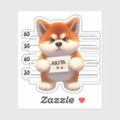 Stoute Akita Sticker (Vel)