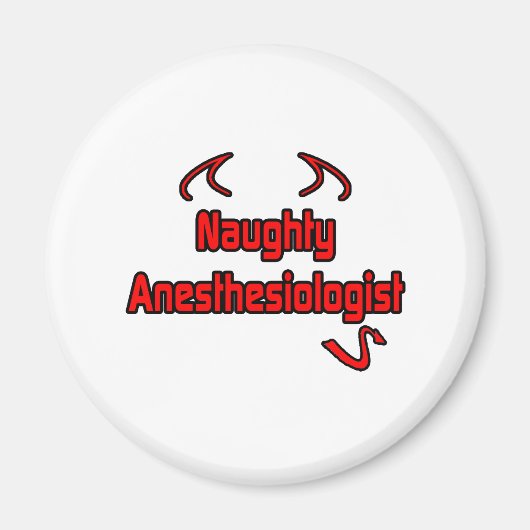 stoute anesthesist magneet (Voorkant)
