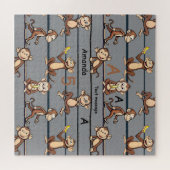 Stoute Apen Patroon Legpuzzel (Horizontaal)