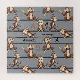 Stoute Apen Patroon Legpuzzel