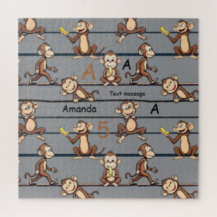 Stoute Apen Patroon Legpuzzel