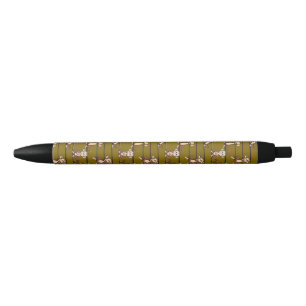 Stoute Apen Patroon Zwarte Inkt Pen