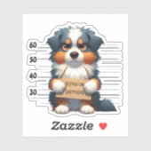 Stoute Australische Herdershond Sticker (Vel)