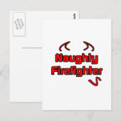 stoute brandweerman briefkaart (Voorkant / Achterkant)