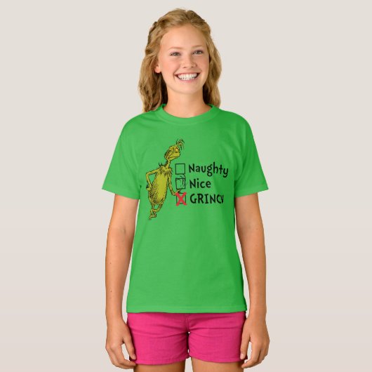 Stoute, Brave of Grinch citaat T-shirt (Voorkant volledig)