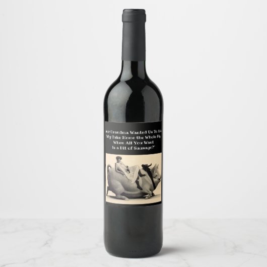 Stoute Bruid Feestelijke Wijnlabels voor de Bruids Wijn Etiket (Voorkant)