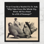 Stoute Bruid Feestje Wijnlabels Wijn Etiket (Enkel label)