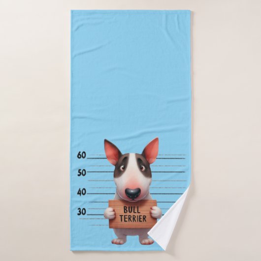 Stoute Bull Terrier Badhanddoek (Badhanddoek)