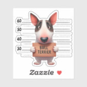 Stoute Bull Terrier Sticker (Vel)