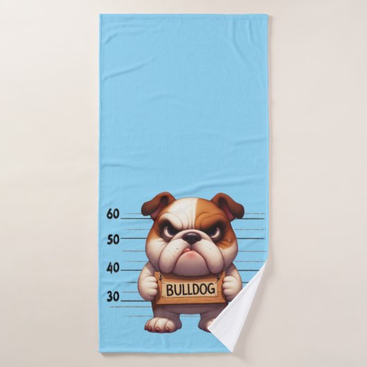 Stoute Bulldog Badhanddoek (Badhanddoek)