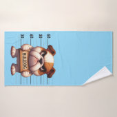 Stoute Bulldog Badhanddoek (Badhanddoek)